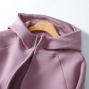 Zip-Up Hooded Austrian Fleece Shirt
