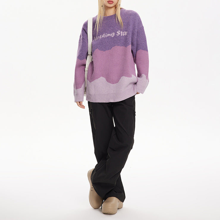 Candy Color Gradient Sweater
