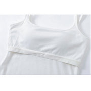 Solid Color Regular Length Tank Top With Pad